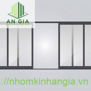 Cửa nhôm Xingfa 4 cánh lùa