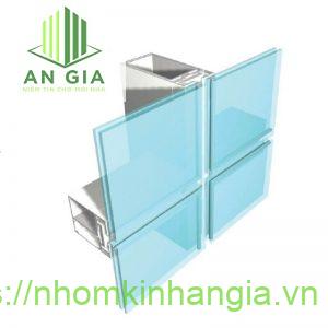 Vách mặt dựng nhôm Xingfa hệ 65 giấu đố