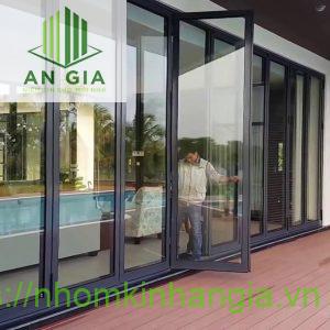 Cửa nhôm 6 cánh cao cấp