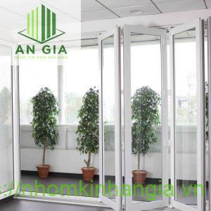 Mẫu cửa xếp trượt 6 cánh